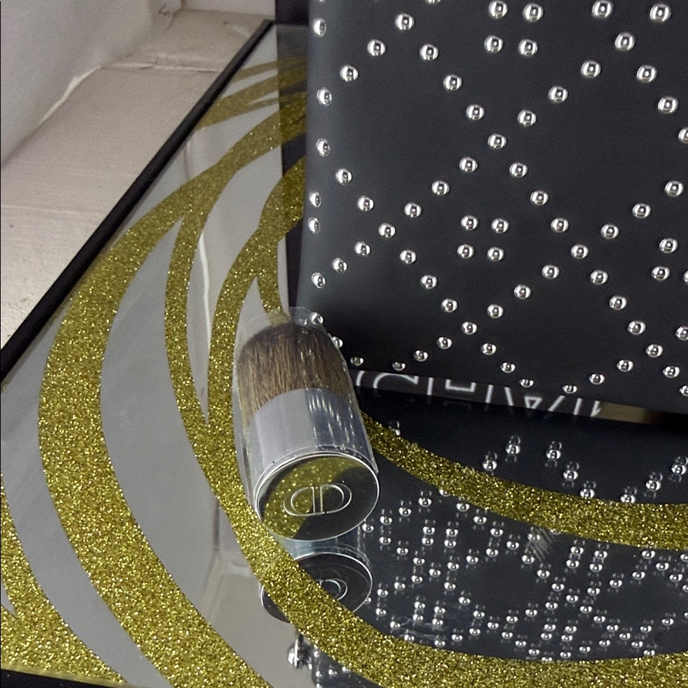 Dior Black Studded Handbag with Silver Details - Picture 5 of 5